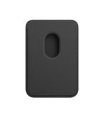 ⁦iPhone Leather Wallet Black⁩ - الصورة ⁦3⁩